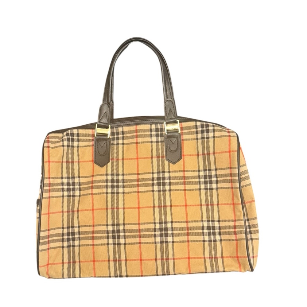 Classic Tan Checkered Tote/Purse